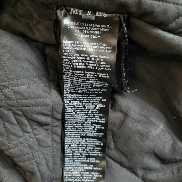 NWT~$2590~MR & MRS ITALY~S/M~BLACK VELVET SEQUIN HOODED PARKA COAT NO FUR - Picture 16 of 16